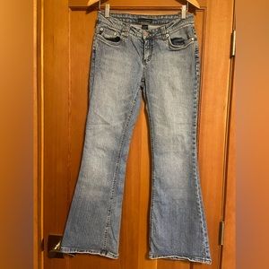 Y2K Refuge Low-Rise Flare Blue Jeans